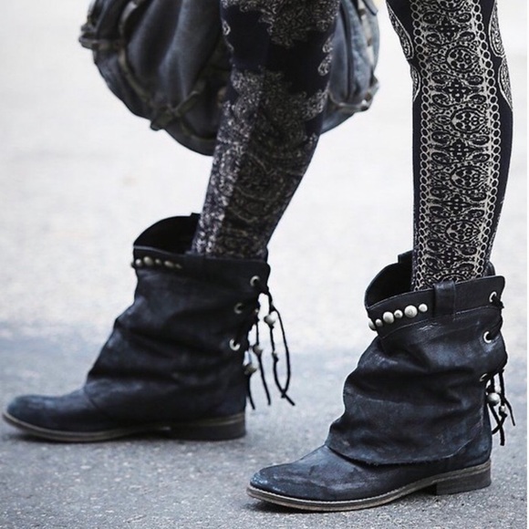 Free People Shoes - FREE PEOPLE - “Wayland” Short Boot - Black 38